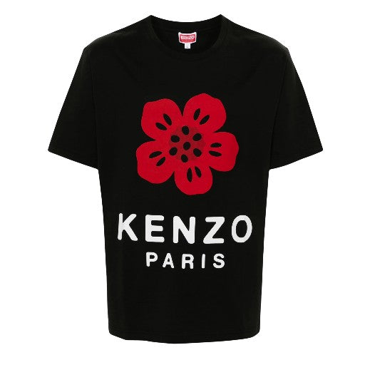 Kenzo T-Shirt Big Logo Boke Flower  Black