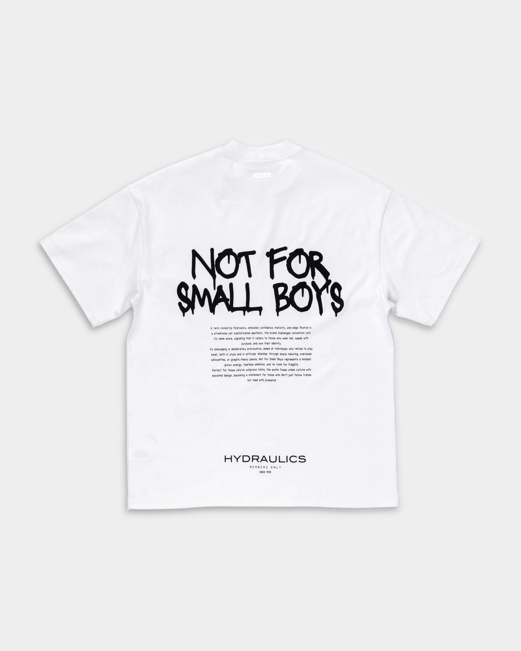 Hydraulics Men's Not For Small Boys V4 Oversized Fit T Shirt White |
