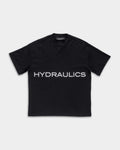 Hydraulics Men's 3D Embroidered Logo Oversized Fit T Shirt Black |