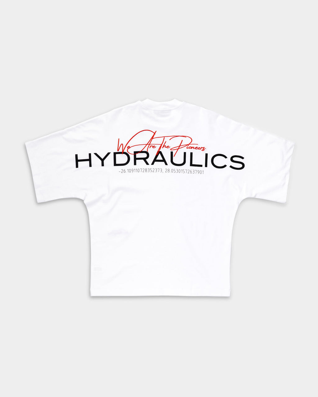 Hydraulics Men's We Are The Pioneers Co-ordinates Super Oversized T Shirt White |