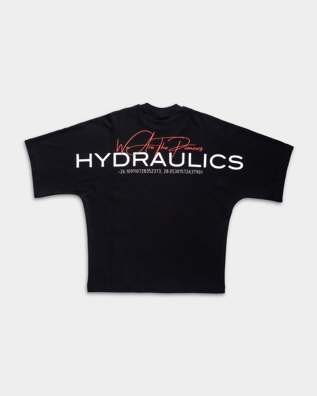 Hydraulics Men's We Are The Pioneers Co-ordinates Super Oversized T Shirt Black |