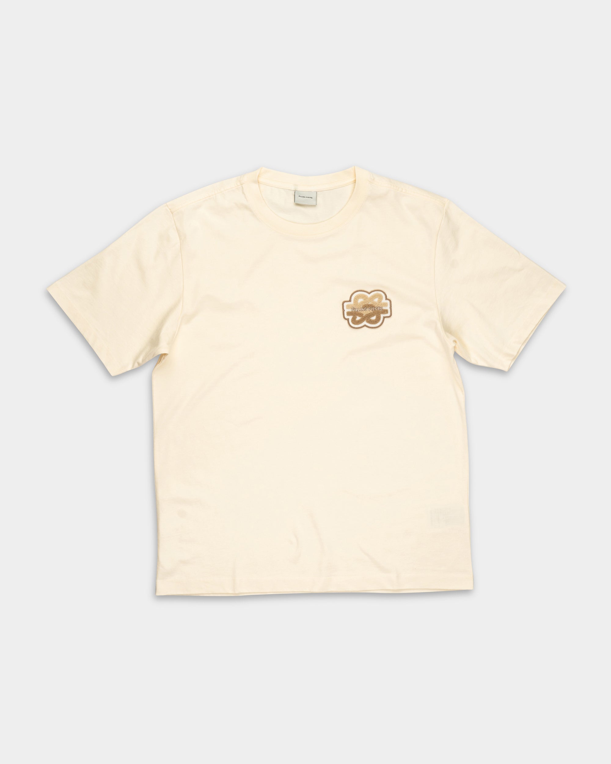 Filling Pieces Men's Gowtu Tonal T Shirt Antique White | 422520500167-214
