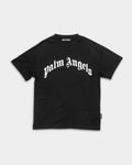 Palm Angels Men's Curved Logo Regular Tee | PMAA109S26JER00G-1003