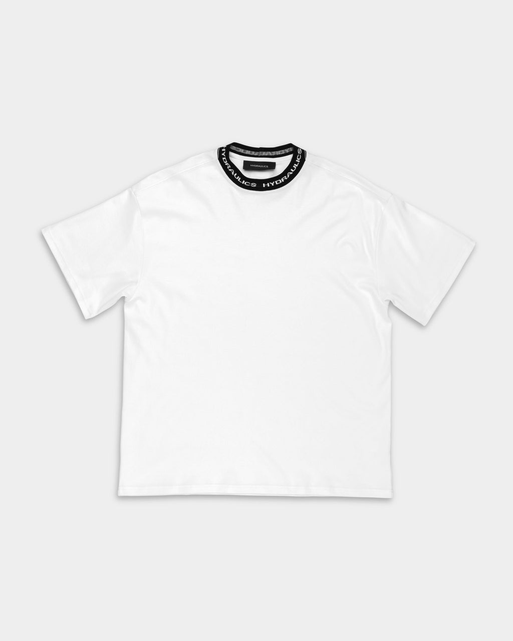 Hydraulics Contrast Branded Ribbing Oversized Fit T Shirt White |