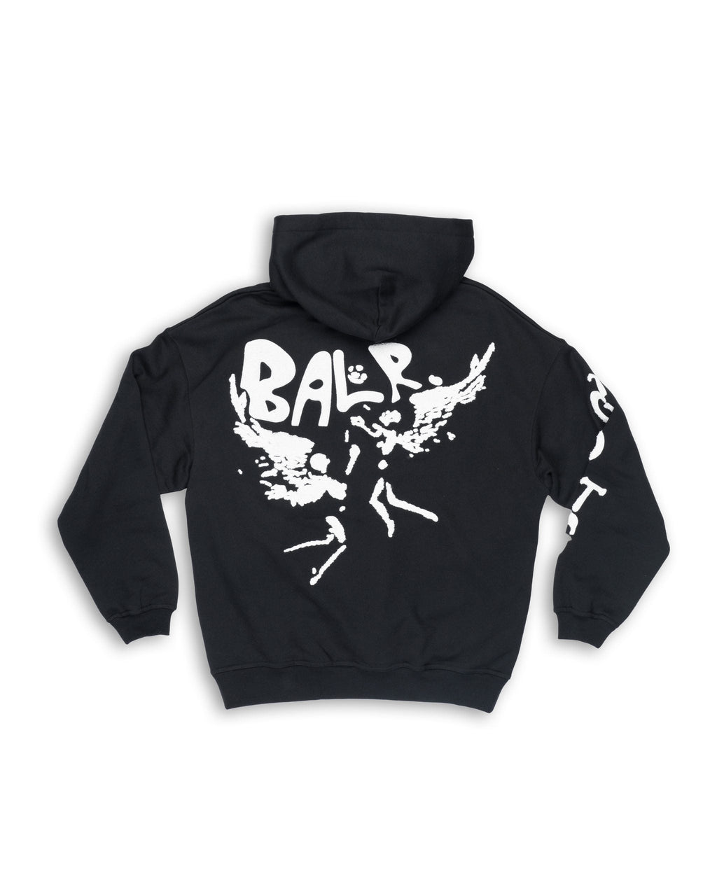 BALR Men's Game of The God's Graffiti Box Fit Hoodie | B1261.1131-Jet Black
