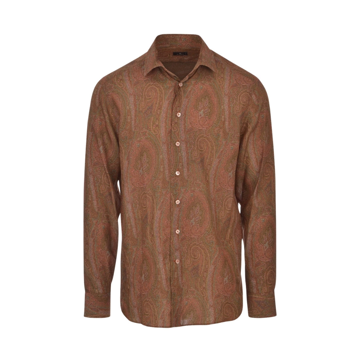 Etro Shirt 3-Fabrics Formal Brown