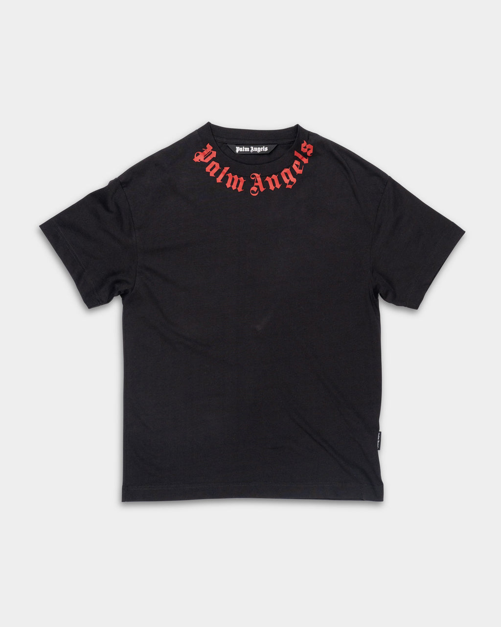 (Core) Palm Angels Men's Neck Logo Regular Tee | PMAA109S26JER008-1025