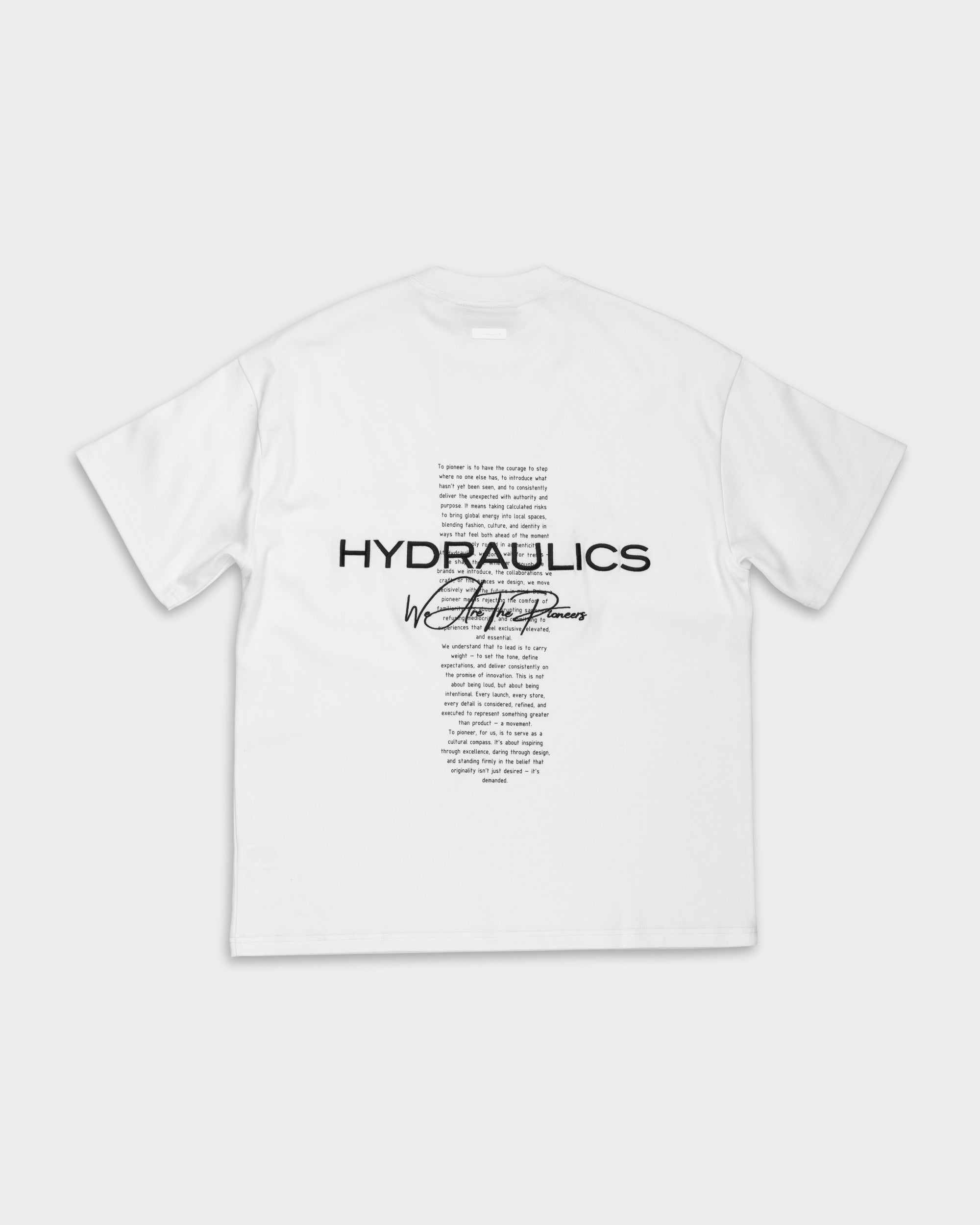 Hydraulics We Are The Pioneers Oversized Fit T Shirt White |