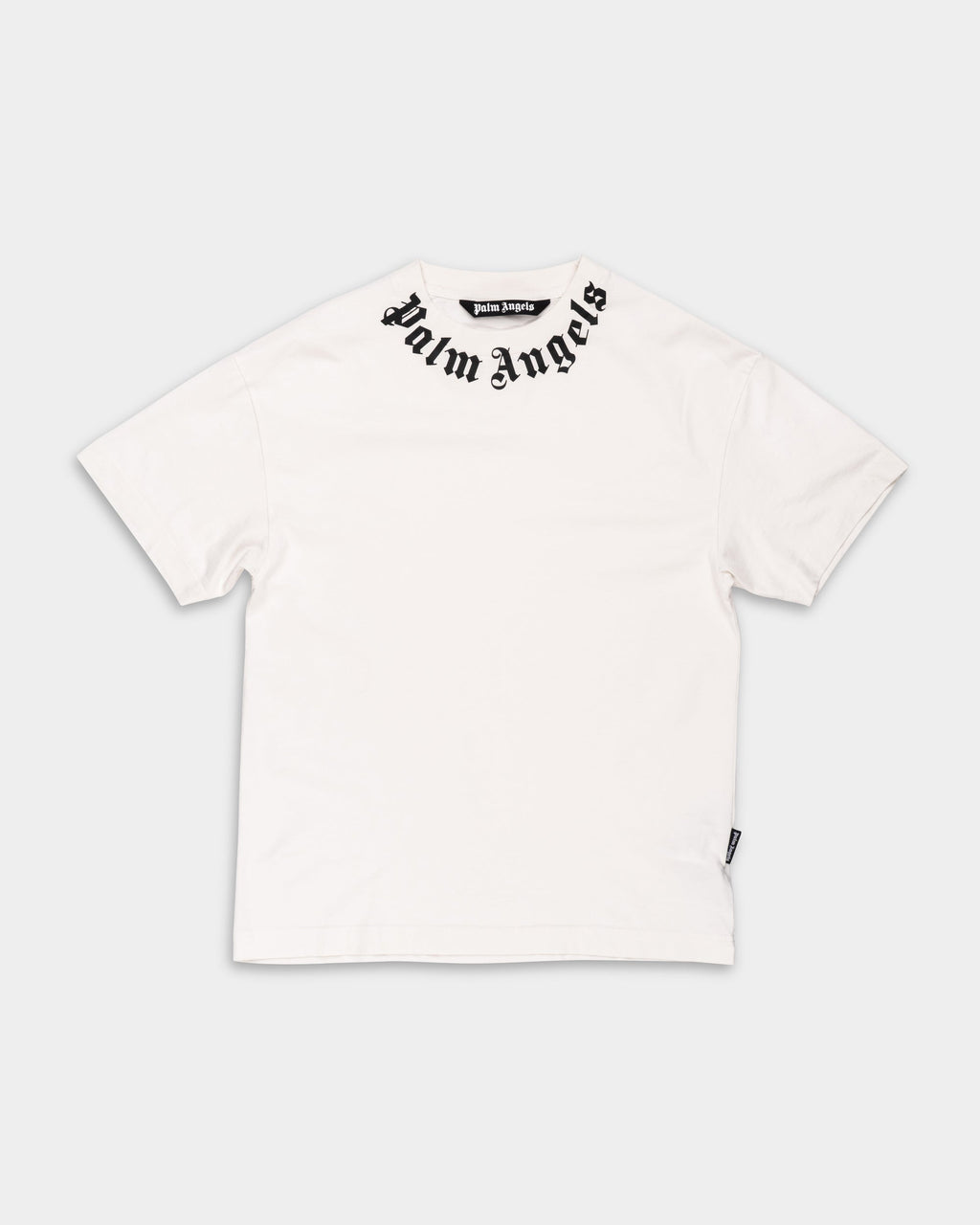 (Core) Palm Angels Men's Neck Logo Regular Tee | PMAA109S26JER008-0310