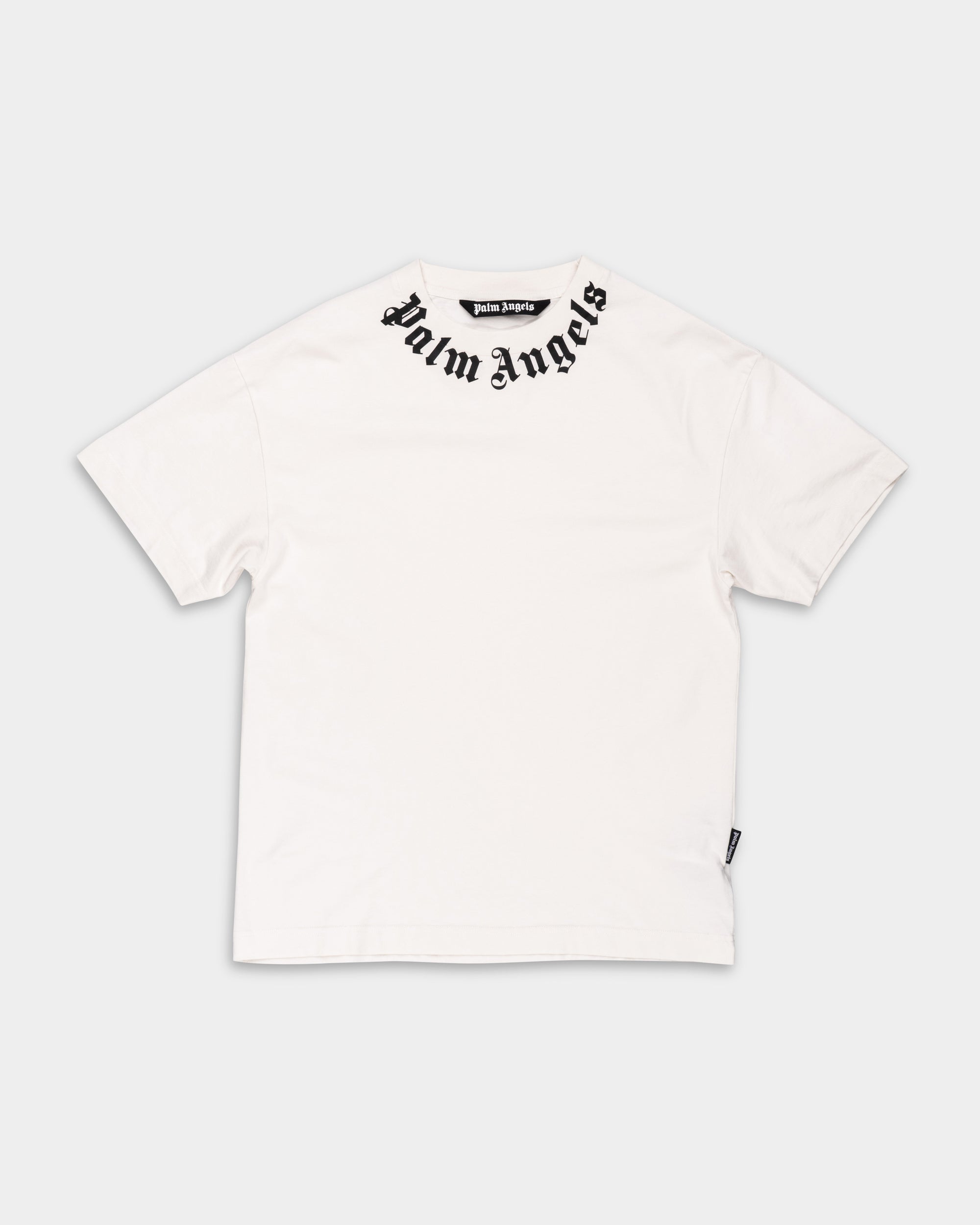 (Core) Palm Angels Men's Neck Logo Regular Tee | PMAA109S26JER008-0310