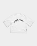 (Core) Palm Angels Ladies Curved Logo Boxy Tee | PWAA079S26JER004-0310