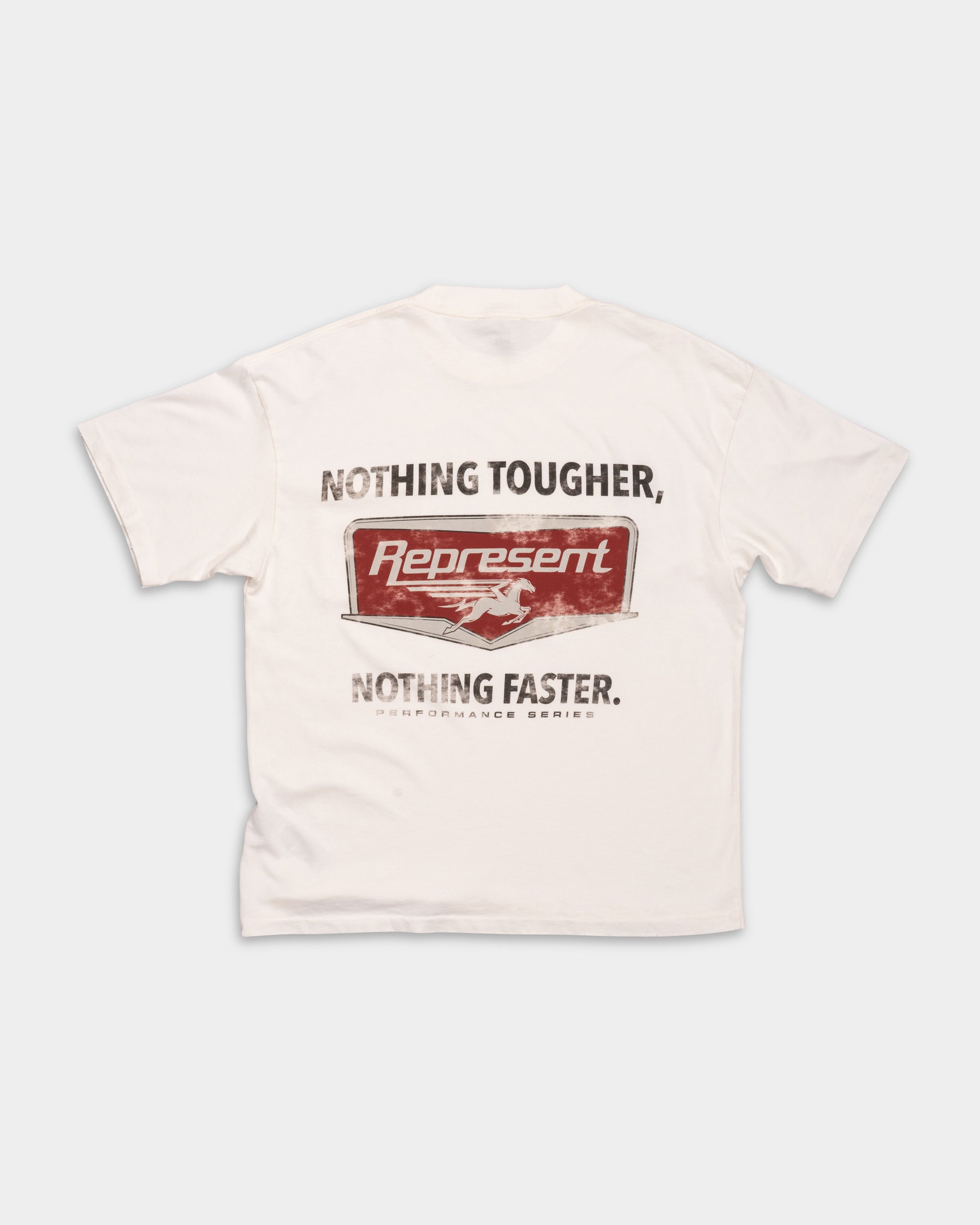 Represent Men's Nothing Faster T Shirt | MLM100596-72-Flat White