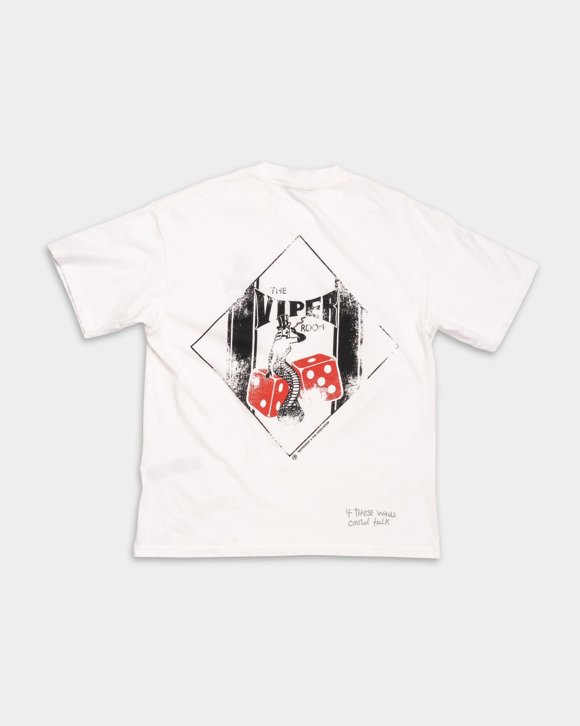 Represent Men's The Viper Room Dice T Shirt | MLM100598-72-Flat White
