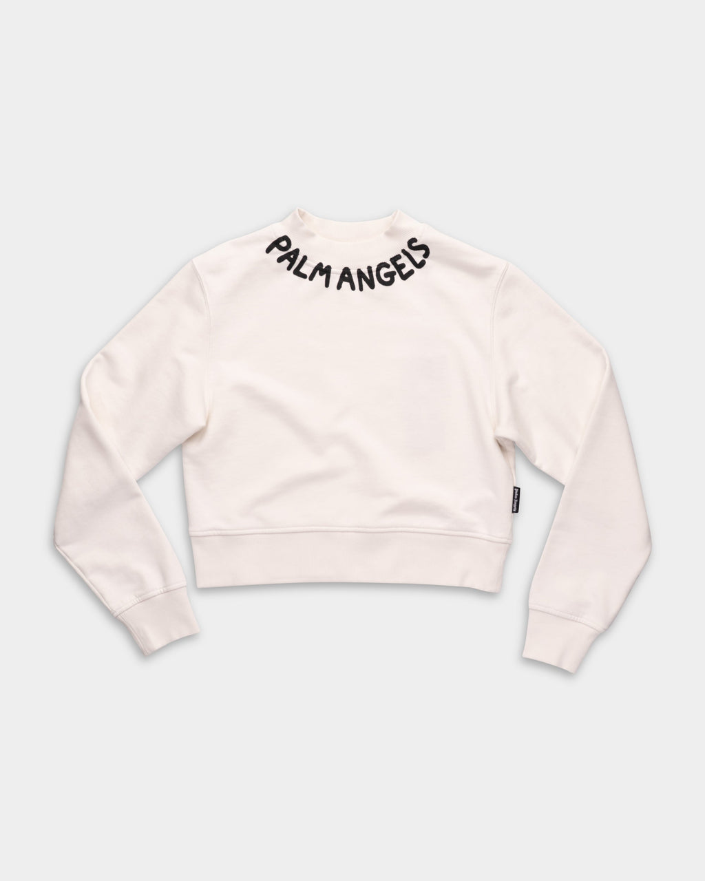(Core) Palm Angels Ladies Neck Logo Fitted Crew | PWBA016S26FLE002-0310