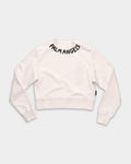 (Core) Palm Angels Ladies Neck Logo Fitted Crew | PWBA016S26FLE002-0310