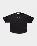 (Core) Palm Angels Ladies Curved Logo Over Tee | PWAA07CS26JER002-100A