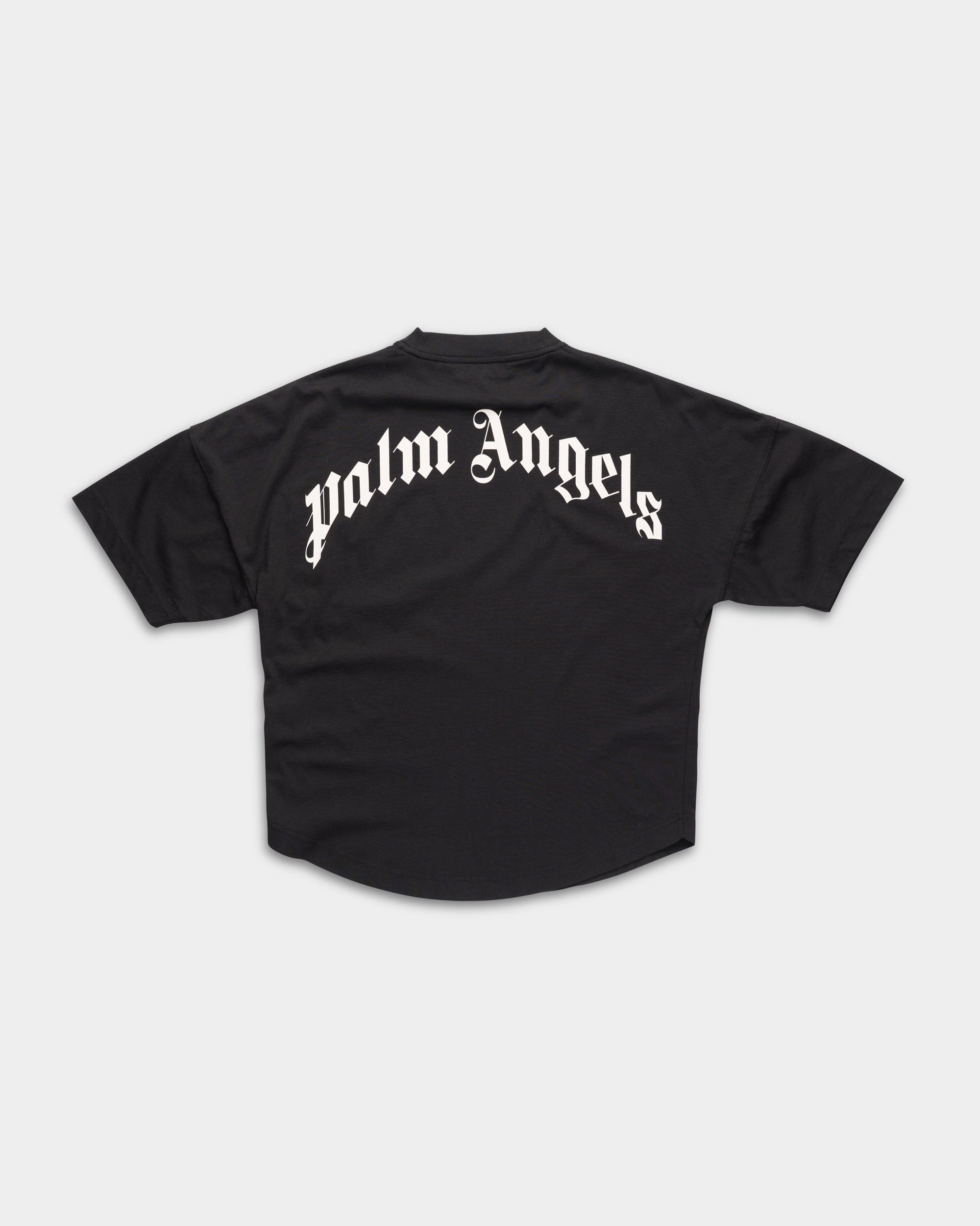 (Core) Palm Angels Ladies Curved Logo Over Tee | PWAA07CS26JER002-100A