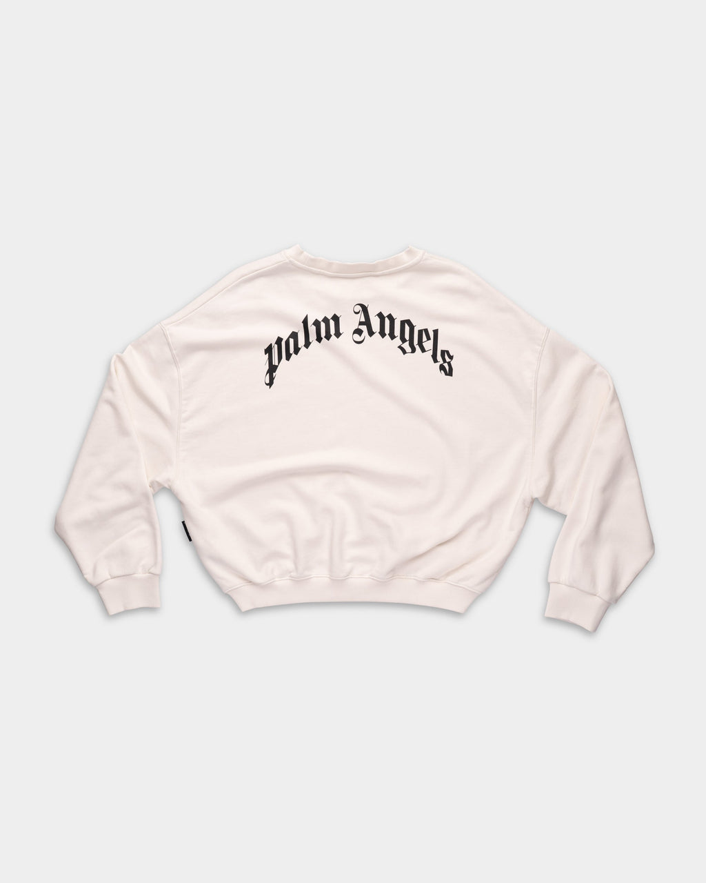 Palm Angels Ladies Curved Logo Loose Crop Crew | PWBA05DS26FLE001-0310