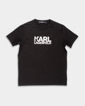 (Core) Karl Lagerfeld Mens Crewneck T Shirt Black | 755780500235-990