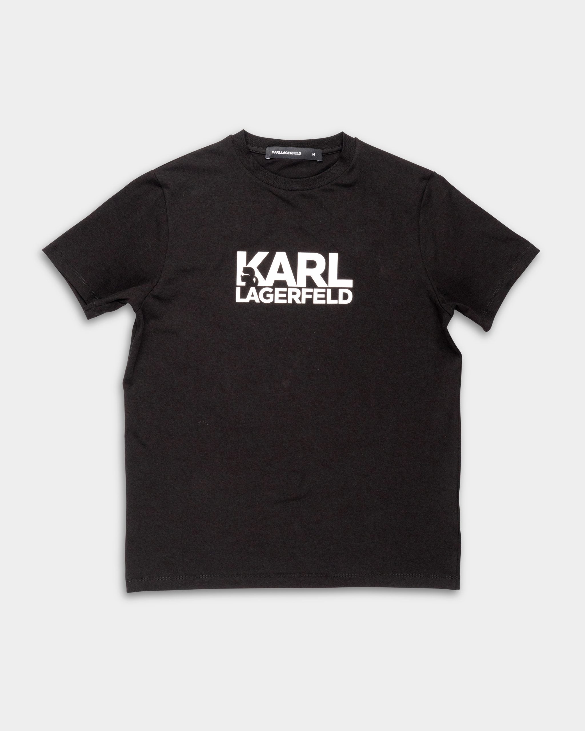 (Core) Karl Lagerfeld Mens Crewneck T Shirt Black | 755780500235-990