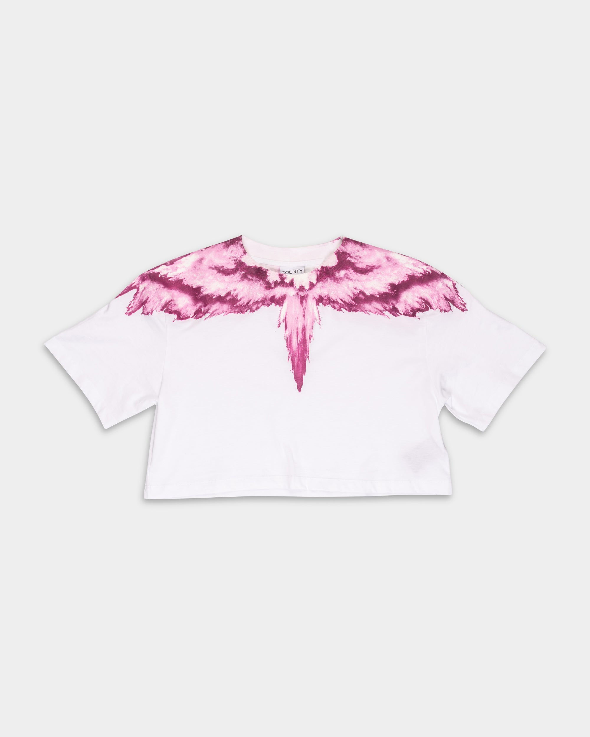 County of Milan Ladies T Shirt | 26ECM30122 -White/Pink