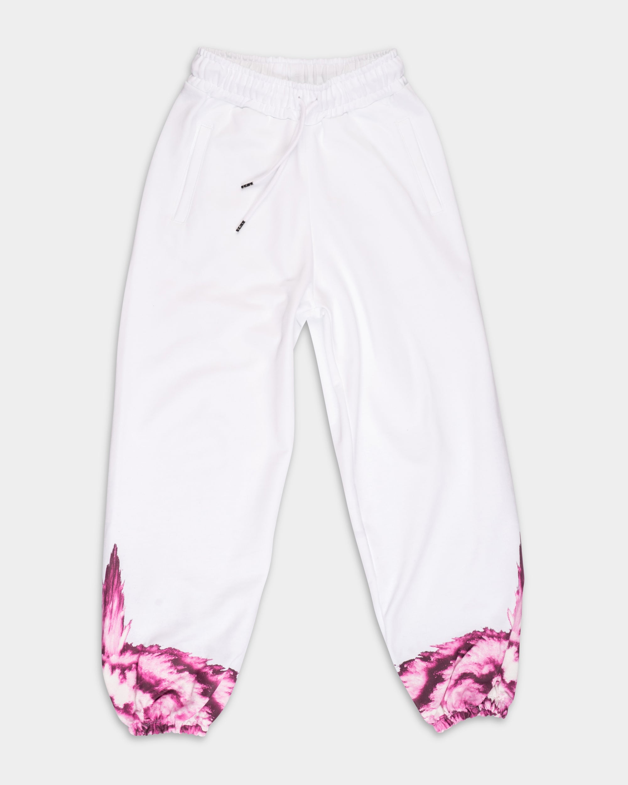 County of Milan Ladies Pants | 26ECM30107-White/Pink