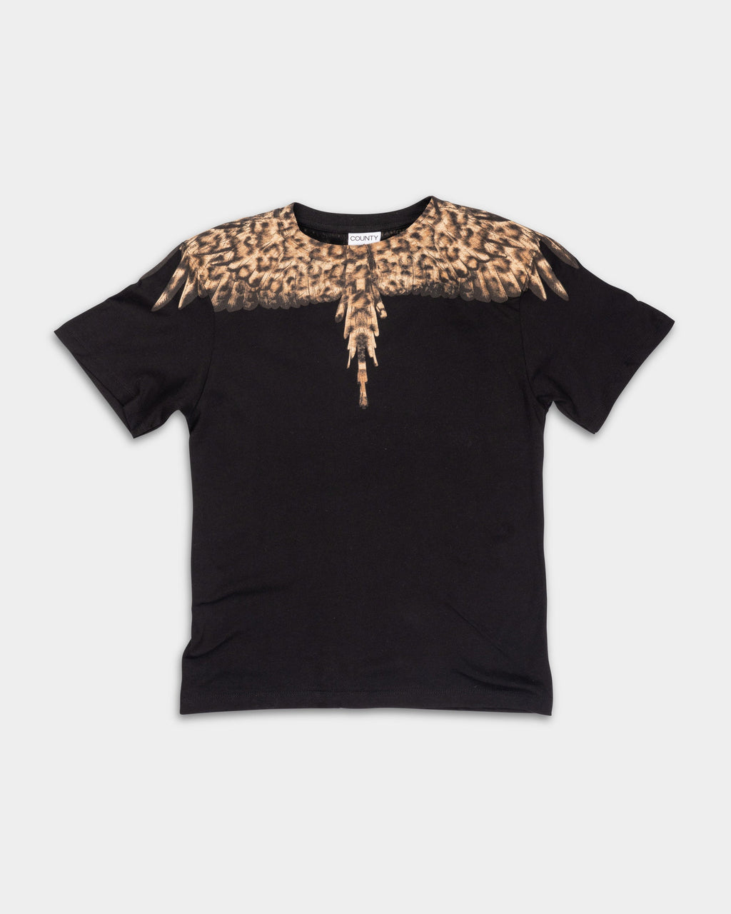 County of Milan Ladies T Shirt | 26ECM30166-Black Animal Print