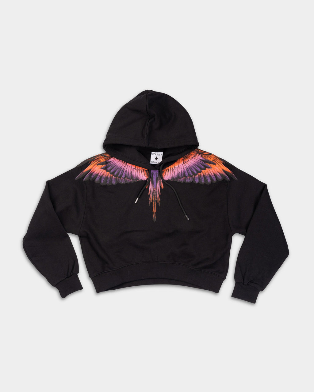 County of Milan Ladies Crop Sweater | 26ECM30100-Black/Orange