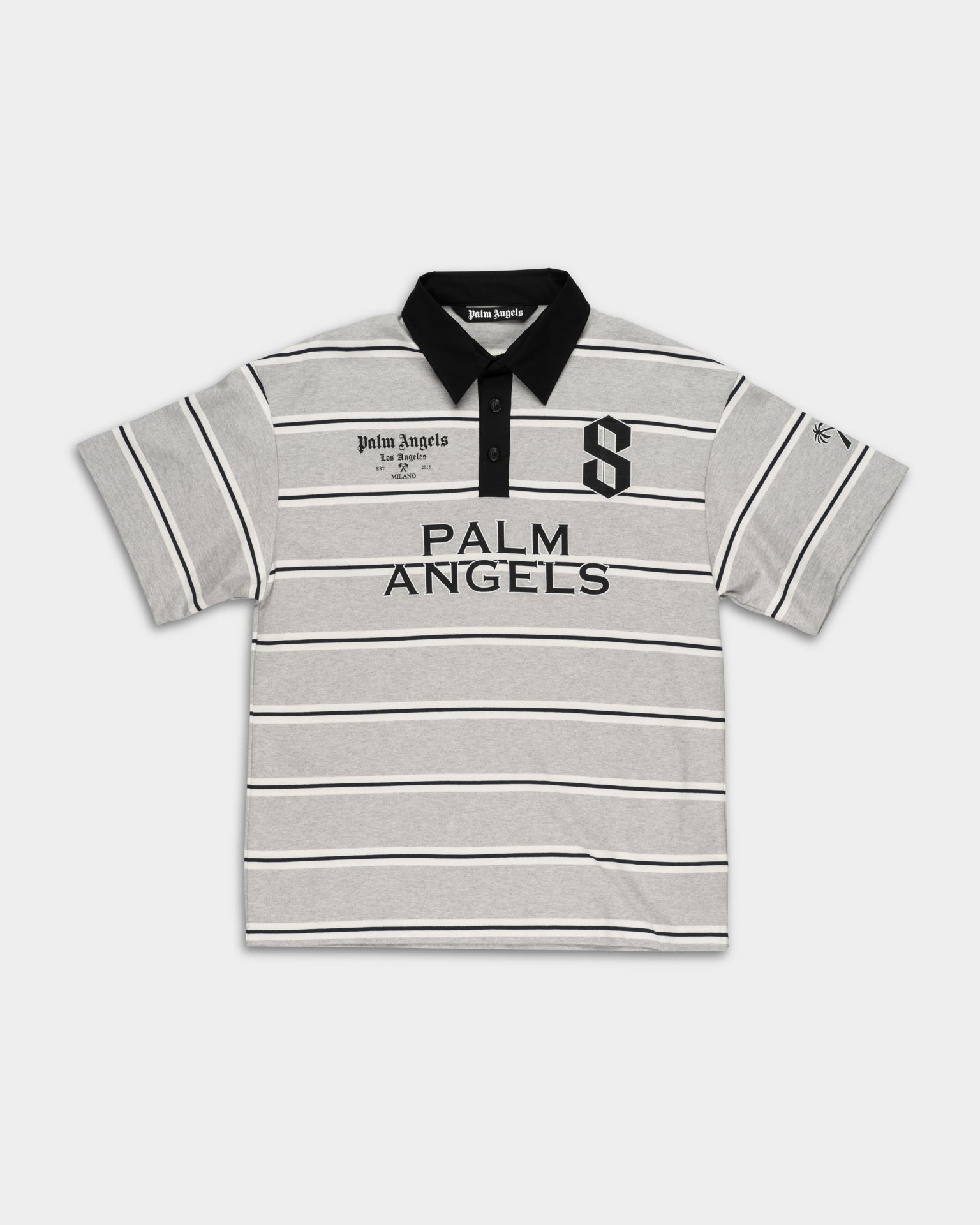 Palm Angels Men's Palm Stripes Polo S/S | PALMPMGB02CS26FAB001-0810
