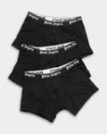 Palm Angels Mens Short Trunk Tripack Black| PLA1UMWTR04TR