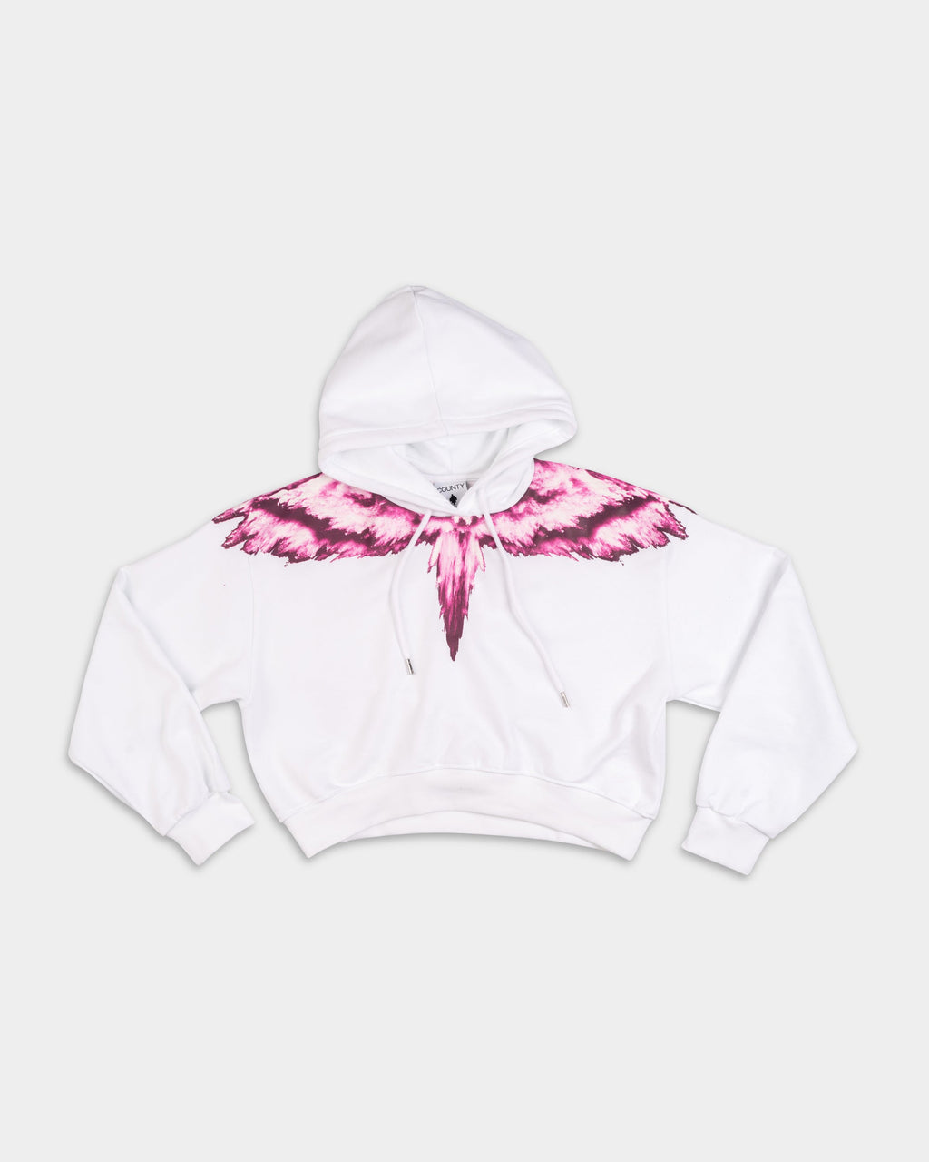 County of Milan Ladies Crop Sweater | 26ECM30100-White/Pink