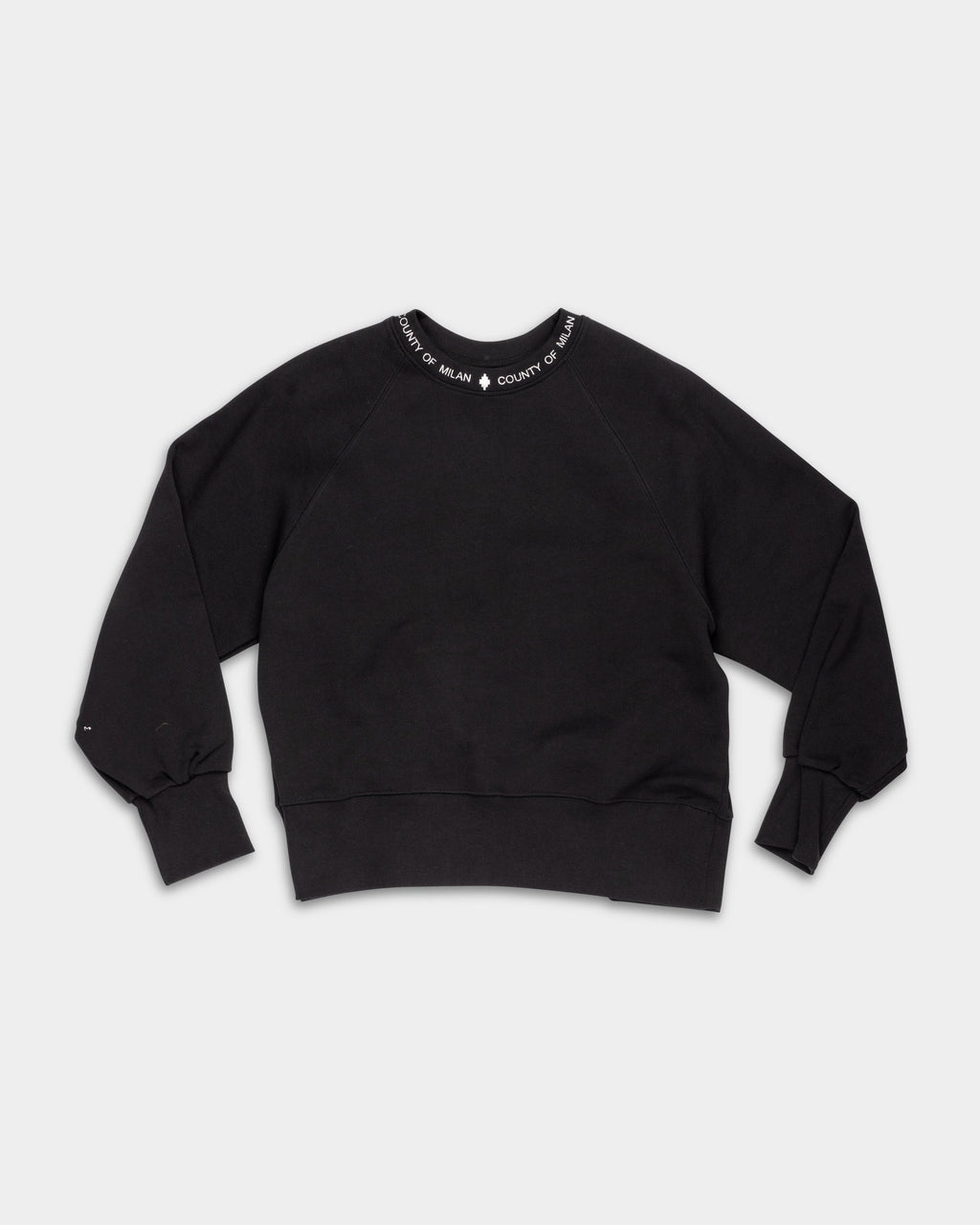 County of Milan Ladies Crewneck Sweater | 26ECM30151-Black