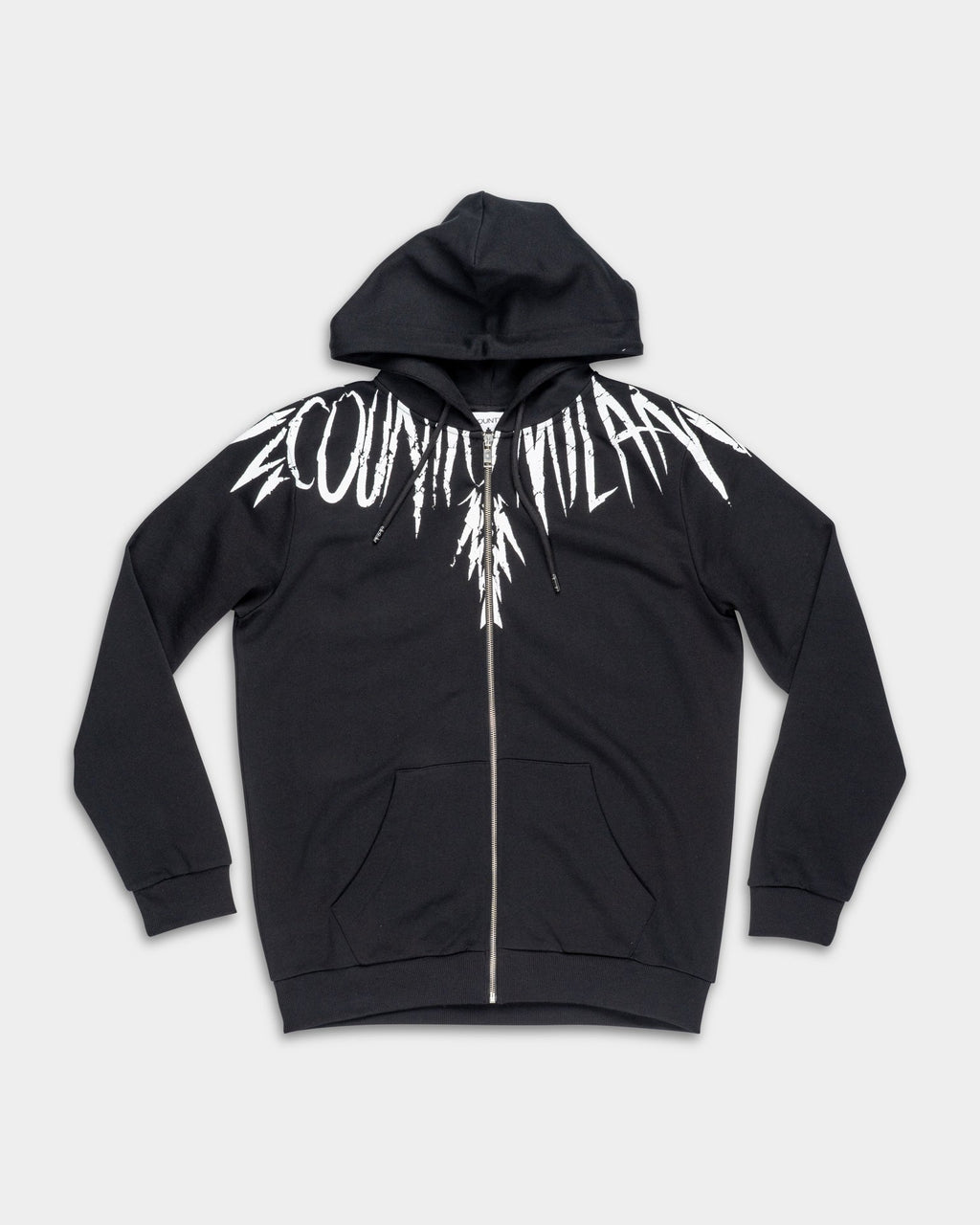 County of Milan Men's Zip Hoodie Black | S6CMMAZH001-Black