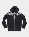 County of Milan Men's Zip Hoodie Black | S6CMMAZH001-Black