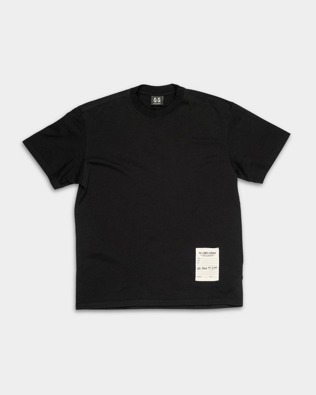 44 Label Group Men's Jersey Tee Black/Label Dirty White | FA706-P748