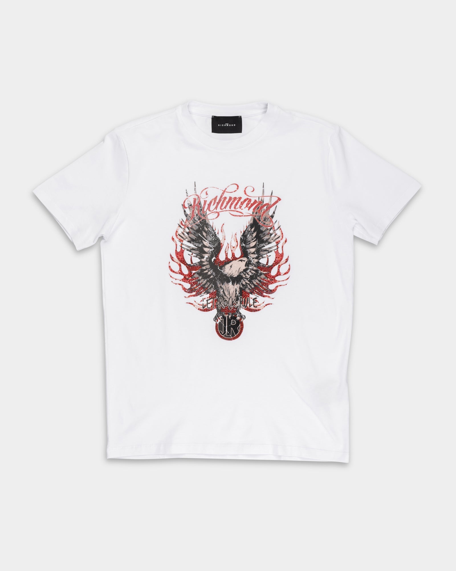 John Richmond Mens T Shirt Pillai (Regular) | RMP26299TSM9-White
