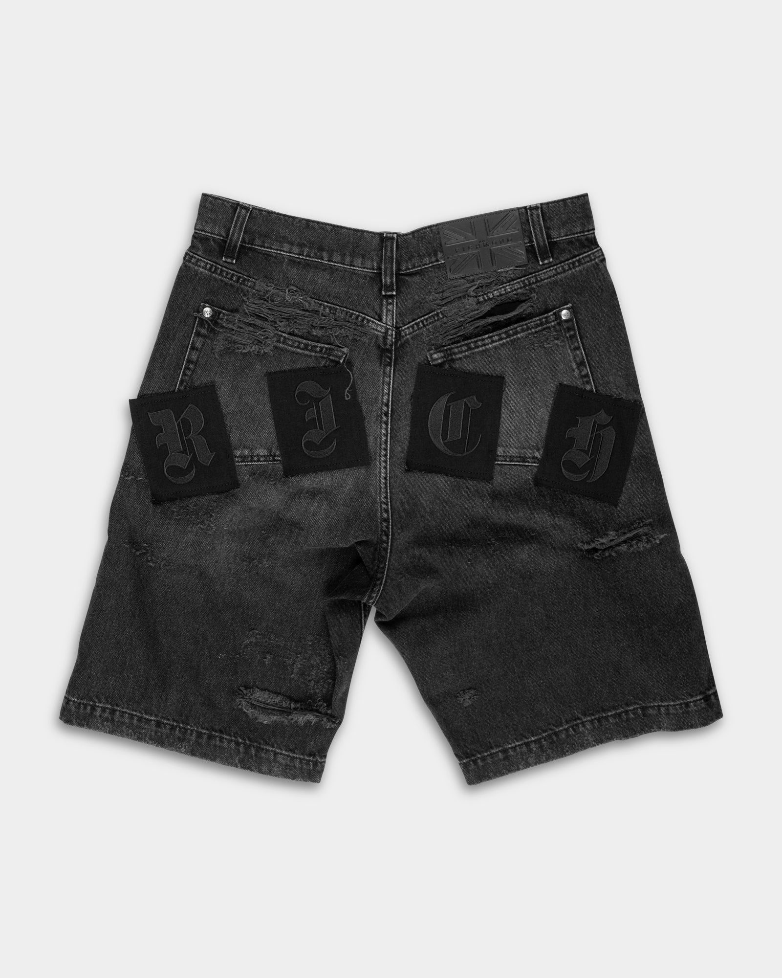 John Richmond Mens Bermuda Denim Omil | RMP26022BEI5-Black0