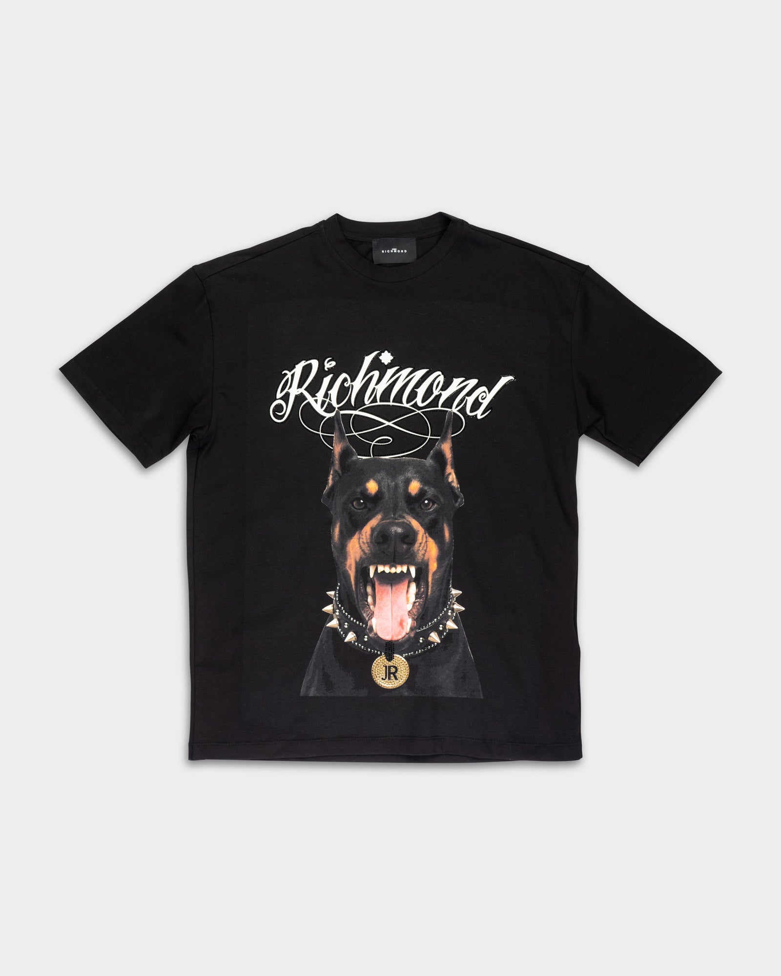 John Richmond Men's T Shirt Illapa (Regular) | RMP26301TSM9-Black