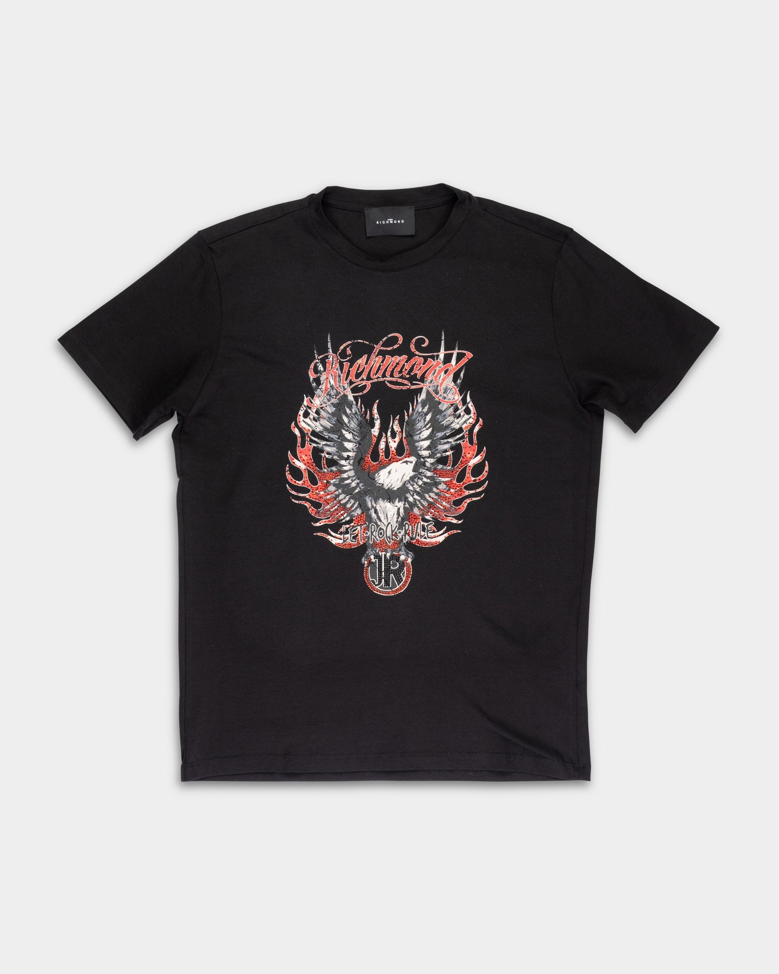 John Richmond  Mens T Shirt Pillai (Regular) | RMP26299TSM9-Black