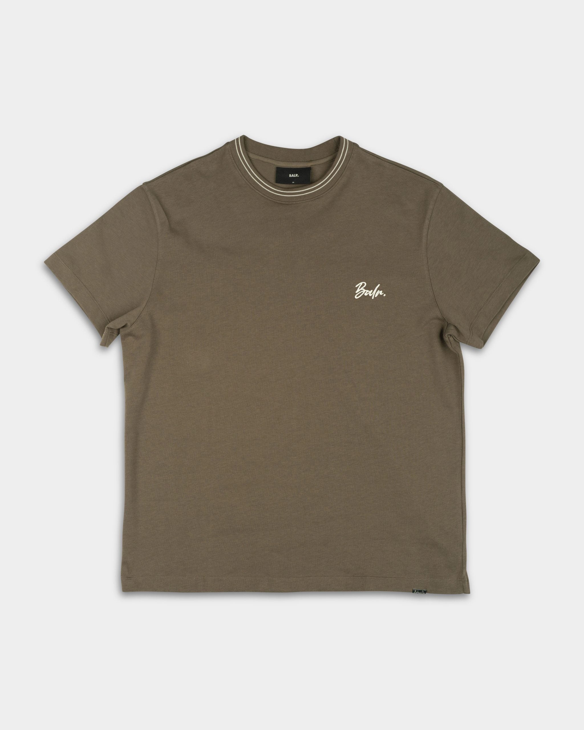 BALR Men's Tape Script T Shirt |B1112.1360-Tarmac Grey