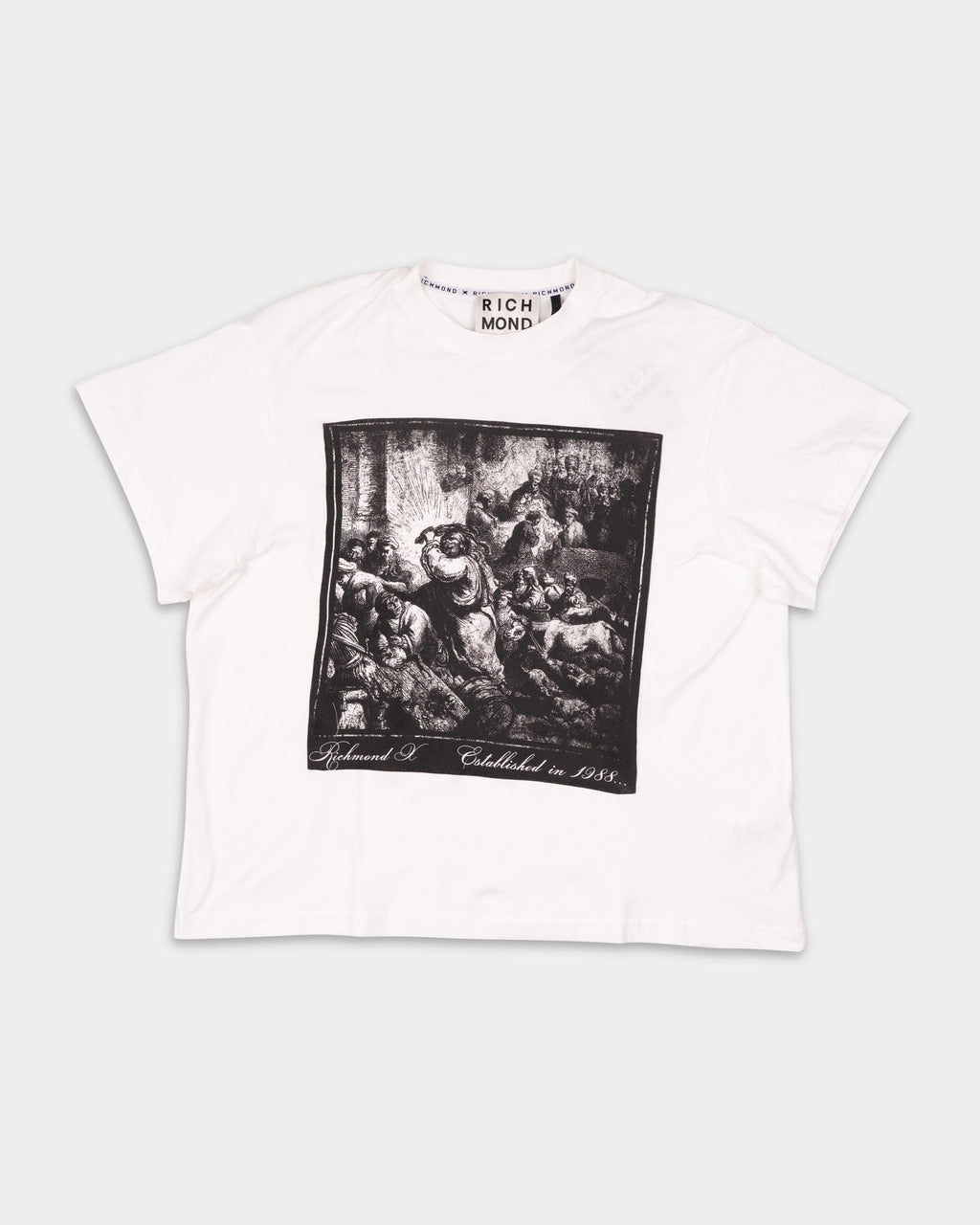 John Richmond Men's Yakas T Shirt | UMA25292TSP8-Off White