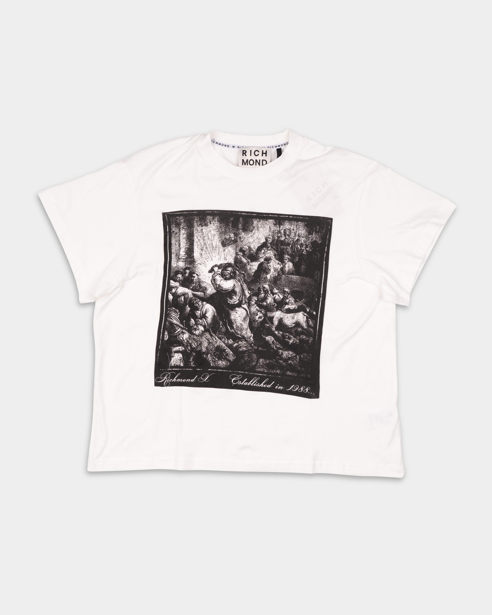 John Richmond Men's Yakas T Shirt | UMA25292TSP8-Off White