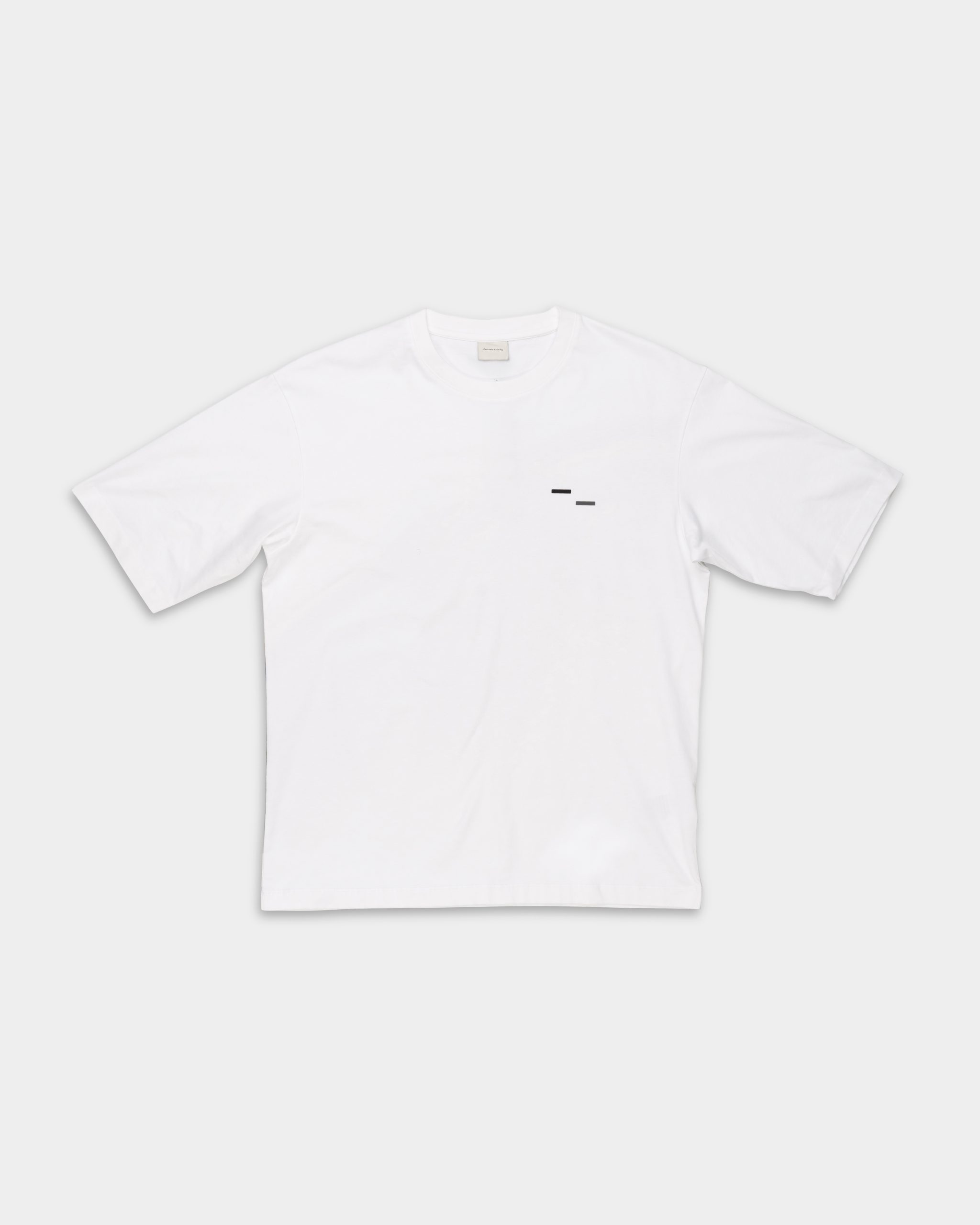 Filling Pieces Men's T Shirt Boxy Handshake Rhythm White | 422520501242-110