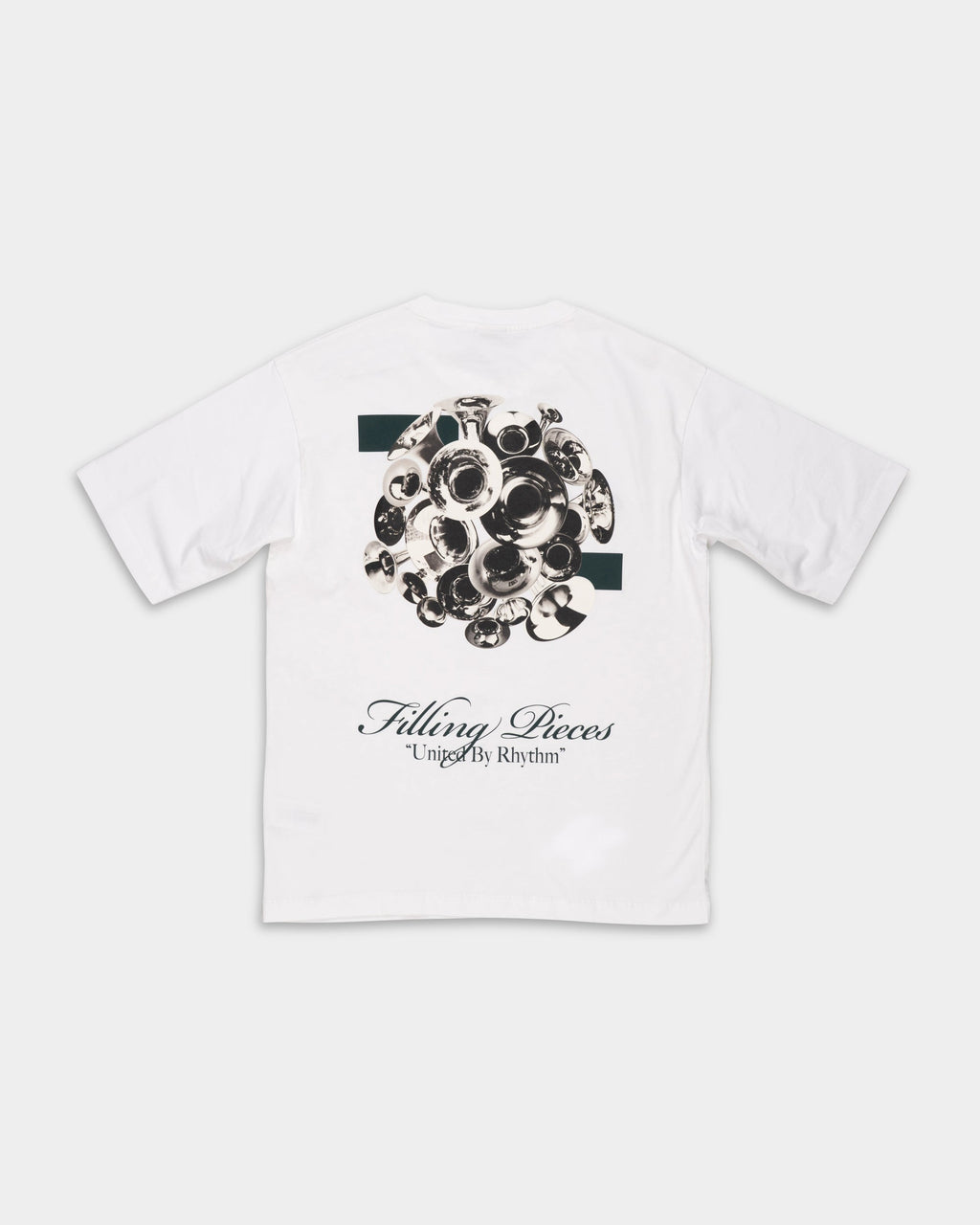 Filling Pieces Men's T Shirt Boxy Bouquet White | 422520501122-110