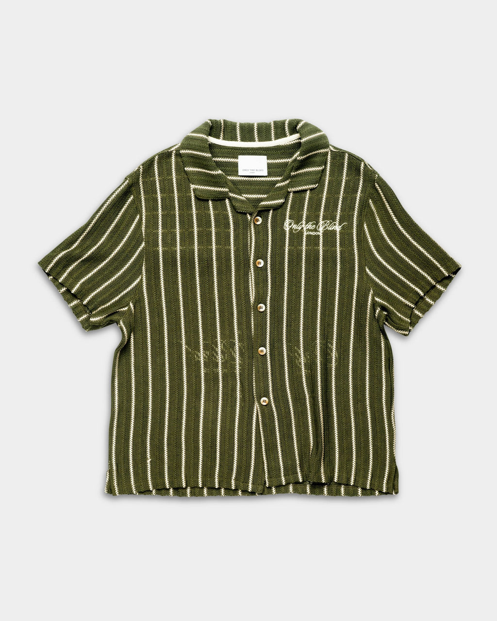 Only The Blind Greenwood Crochet Shirt Green | OTB-SH1578
