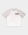 Off White Men's Cupid Tape Raglan SS Tee | A16EF5J0040110-White/Black