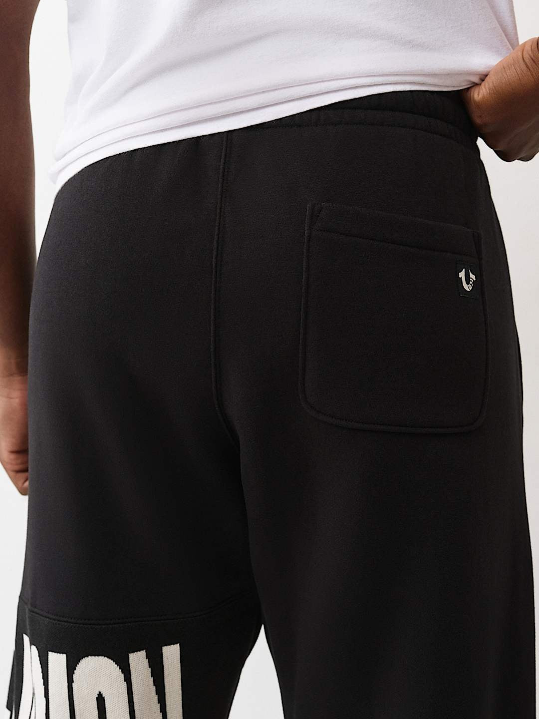 True Religion Jogger Knit Panel Tr Jet Black