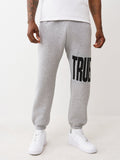 True Religion Knit Panel Tr Jogger Heather Grey