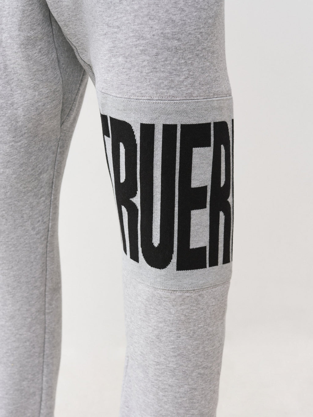 True Religion Knit Panel Tr Jogger Heather Grey