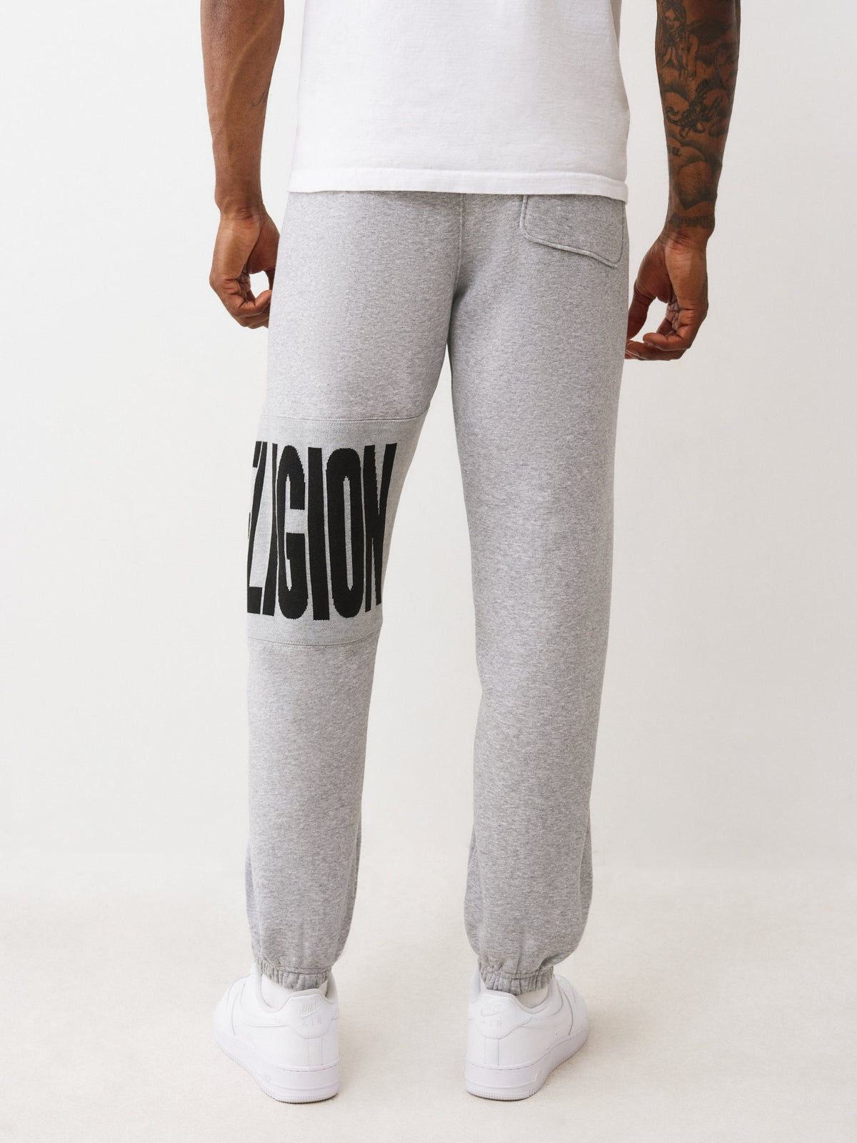 True Religion Knit Panel Tr Jogger Heather Grey